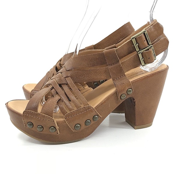 Kork Ease Sandals Leather Wedge Strappy Heels - Picture 2 of 8